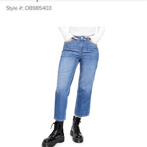 Free People Women's Chloe Baby Barrel Straight Legs Jeans